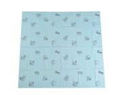 Adore Baby Silicone Coated Baby Rubber Sheet -Bed – Bath – Massage - Repeat - 90*90 - Blue