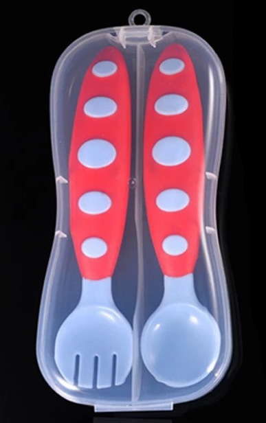 Adore Prima Spoon n Fork set - Red