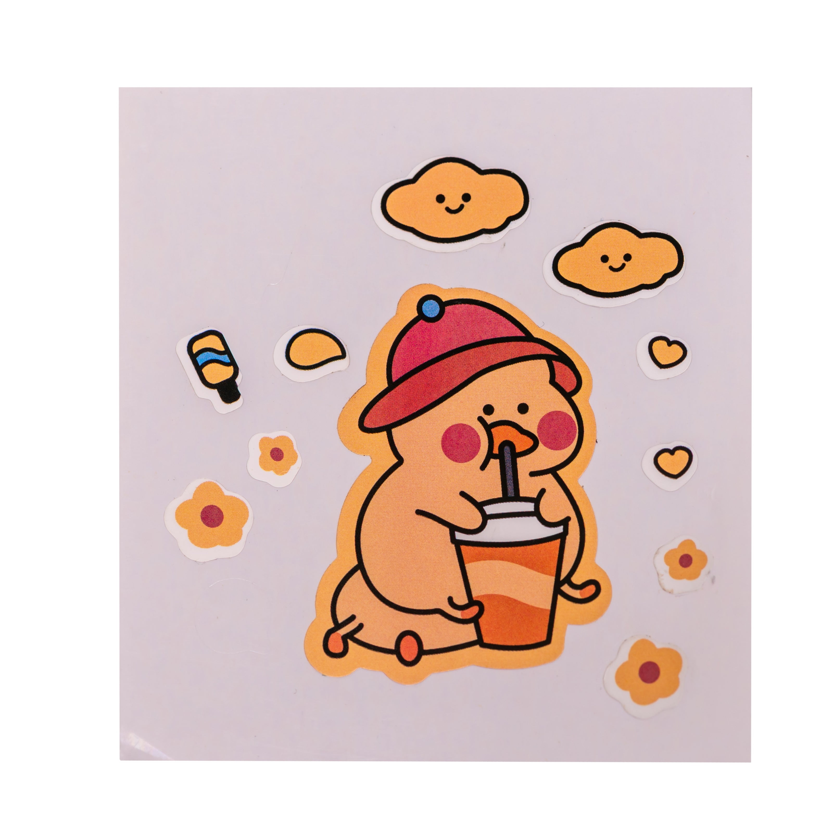 Adore Fire Era Character Hood Vacuum Water Bottle with Strap 500ml - Yellow