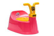 Adore Wroom Baby Potty Trainer Chair with Lid and Handle with Free 1 Potty Liner Bag - Pink
