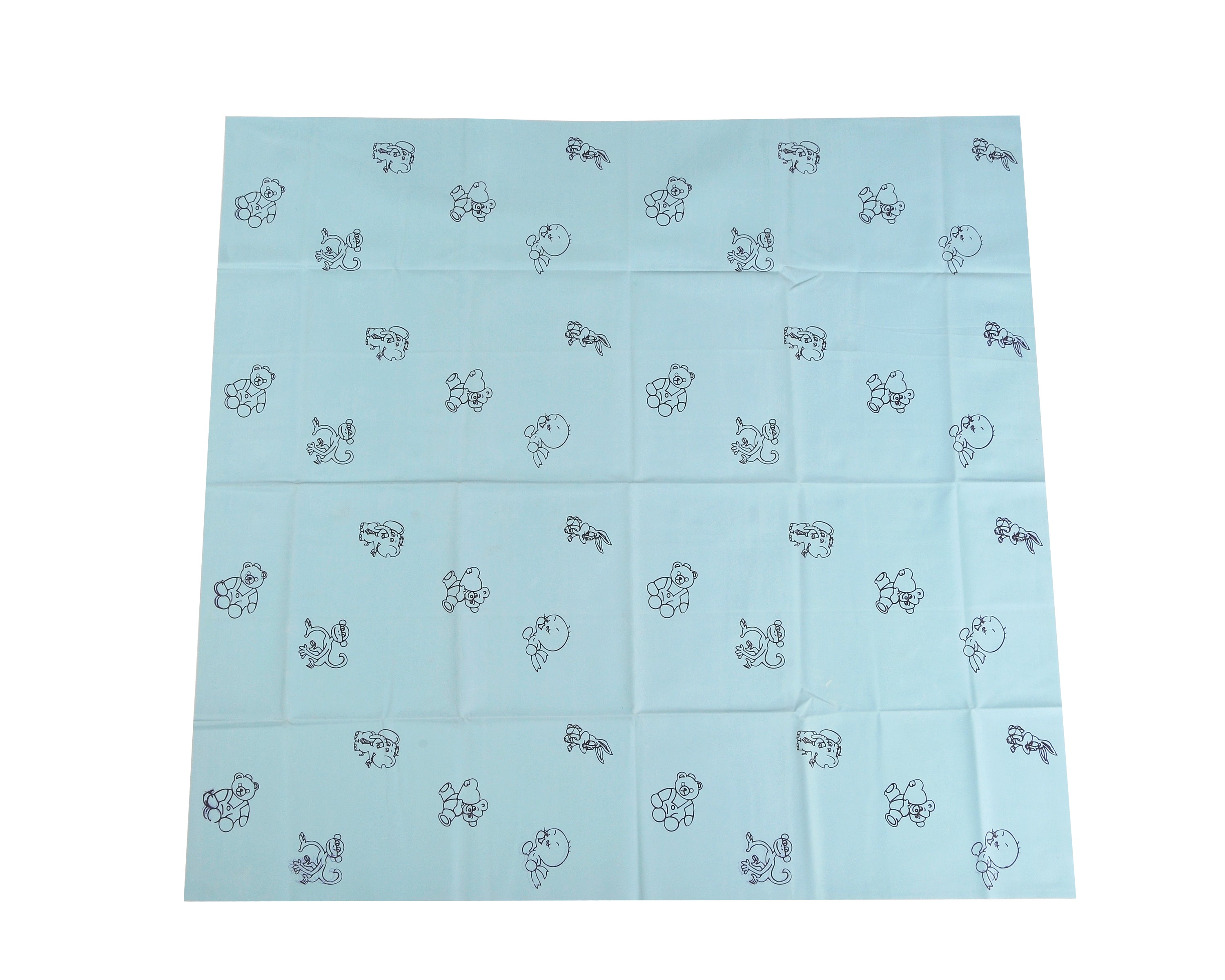 Adore Baby Silicone Coated Baby Rubber Sheet -Bed – Bath – Massage - Repeat - 90*90 - Blue