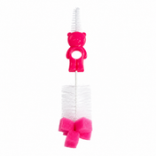 Adore Hola Bear 2 in 1 Bottle Cleaning Brush Kit- Pink