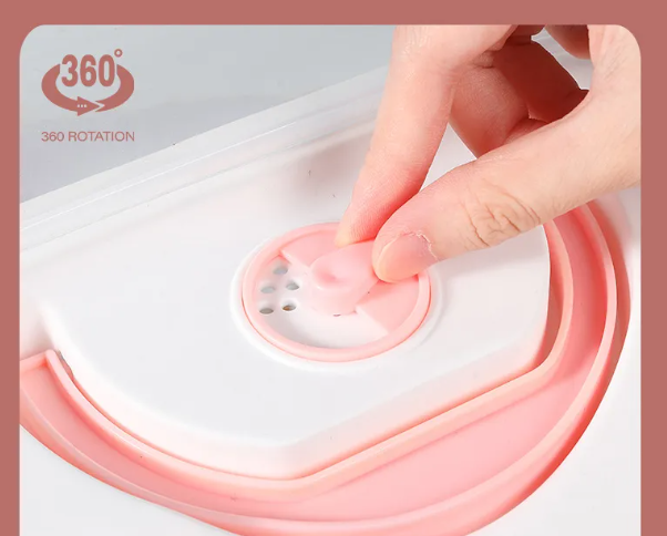 Adore Hurricane 2 in 1 Baby Bottle Drying Rack & Storage Box with Lid & Handle - Brown