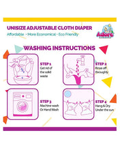 Adore Unisize Adjustable Cloth Diaper With 5 Layered Charcoal Insert Abstract Print - Vehicle Print