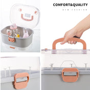 Adore Avalanche 2 in 1 Baby Bottle Drying Rack & Storage Box with Lid & Handle Portable - Grey