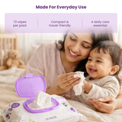 Adore Baby Lavender Wet Wipes with Goodness of Aloe-vera- 98% Pure Water- Pack of 72n Wipes* 1 Pack