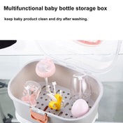 Adore Avalanche 2 in 1 Baby Bottle Drying Rack & Storage Box with Lid & Handle Portable - Pink