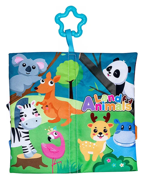 Adore Baby Basics Cloth Tail Books Land Animals 2.0