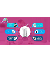 Adore Bliss Stainless Steel Tumbler with Lid, Hole Lid, Straw and Brush Set - 300 ml Plain