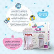 Adore Fill It! Milk Powder Storage Bag - Pack of 12
