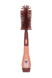 Adore Li'l Penguin 3 in 1 Silicone Scratch Free Bottle Cleaning Brush Kit - Pink