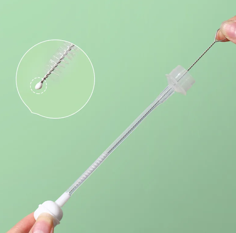 Adore Li'l Penguin 3 in 1 Silicone Scratch Free Bottle Cleaning Brush Kit - Yellow