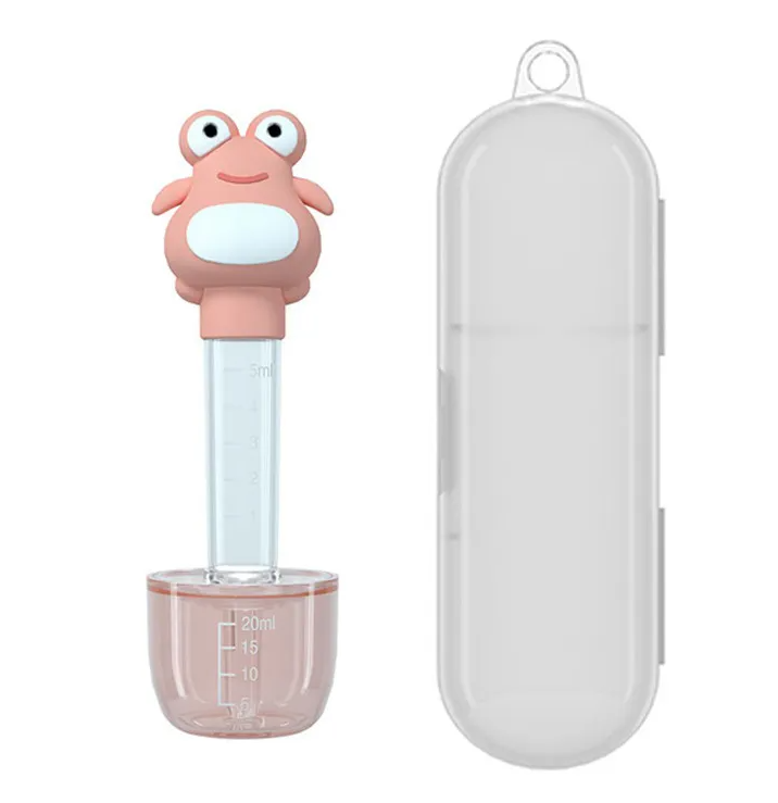 Adore Froggie Medicine Feeder with Measuring Cup - 20 ml - Pink