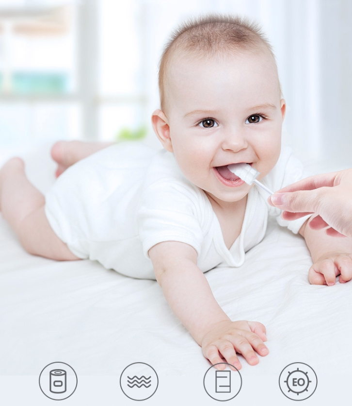 Adore Advanced Ohio Disposable Cotton Mouth Swabs - 30 Pieces