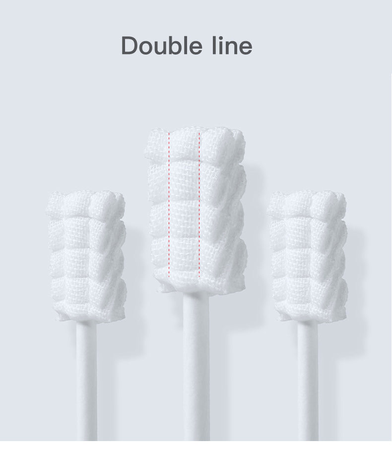 Adore Advanced Ohio Disposable Cotton Mouth Swabs - 30 Pieces