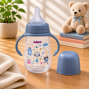 Adore Nok Nok Wide neck Feeding Bottle With Twin Handle 250ml - Blue