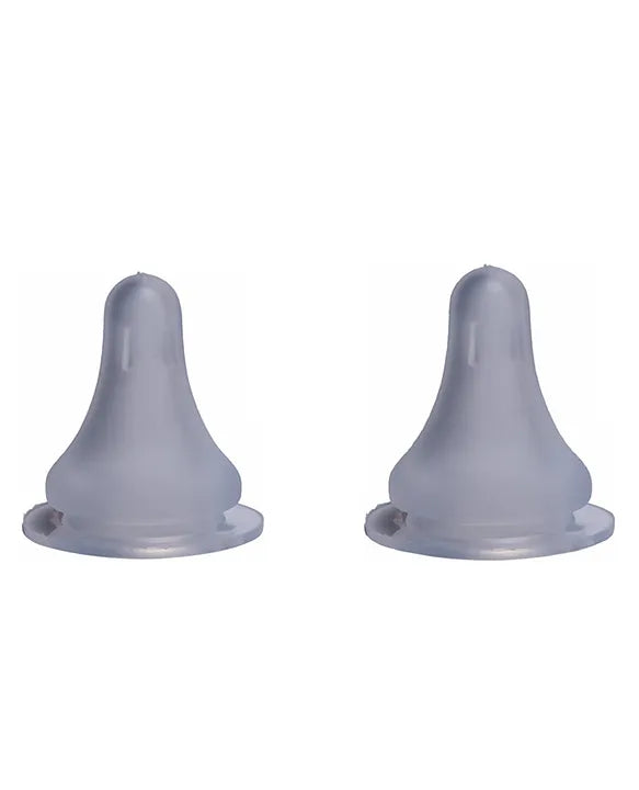 Adore ACT Anti Colic Teat Premium Matte Finish Narrow Neck Silicone Nipple - Pack of 2 -Fast