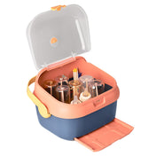 Adore Tornado 2 in 1 Baby Bottle Drying Rack & Storage Box with Lid & Handle - Pink