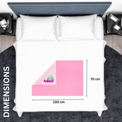 Adore Insta Dry Water Absorbent Baby Bed Protector Sheet - Medium - 70*100cm -PINK