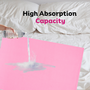 Adore Insta Dry Water Absorbent Baby Bed Protector Sheet - Medium - 70*100cm -PINK