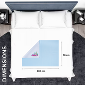 Adore Insta Dry Water Absorbent Baby Bed Protector Sheet - Medium - 70*100cm -BLUE