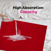 Adore Insta Dry Water Absorbent Baby Bed Protector Sheet - Medium - 70*100cm -MAROON