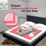 Adore Insta Dry Water Absorbent Baby Bed Protector Sheet - Medium - 70*100cm -ROSEMARY