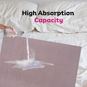 Adore Insta Dry Water Absorbent Baby Bed Protector Sheet - Medium - 70*100cm -SMOKE GREY