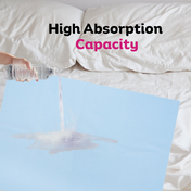 Adore Insta Dry Water Absorbent Baby Bed Protector Sheet - Large - 100*140cm -BLUE