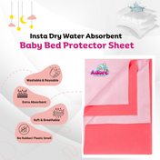 Adore Insta Dry Water Absorbent Baby Bed Protector Sheet - Large - 100*140cm -ROSEMARY