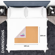 Adore Insta Dry Water Absorbent Baby Bed Protector Sheet - Large - 100*140cm -BEIGE