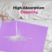 Adore Insta Dry Water Absorbent Baby Bed Protector Sheet - Large - 100*140cm -LILAC