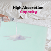 Adore Insta Dry Water Absorbent Baby Bed Protector Sheet - Large - 100*140cm -SEA GREEN