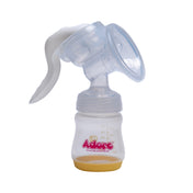 Adore Wowsome 3 Stage Manual Breast Pump with Feeding Bottle - Yellow