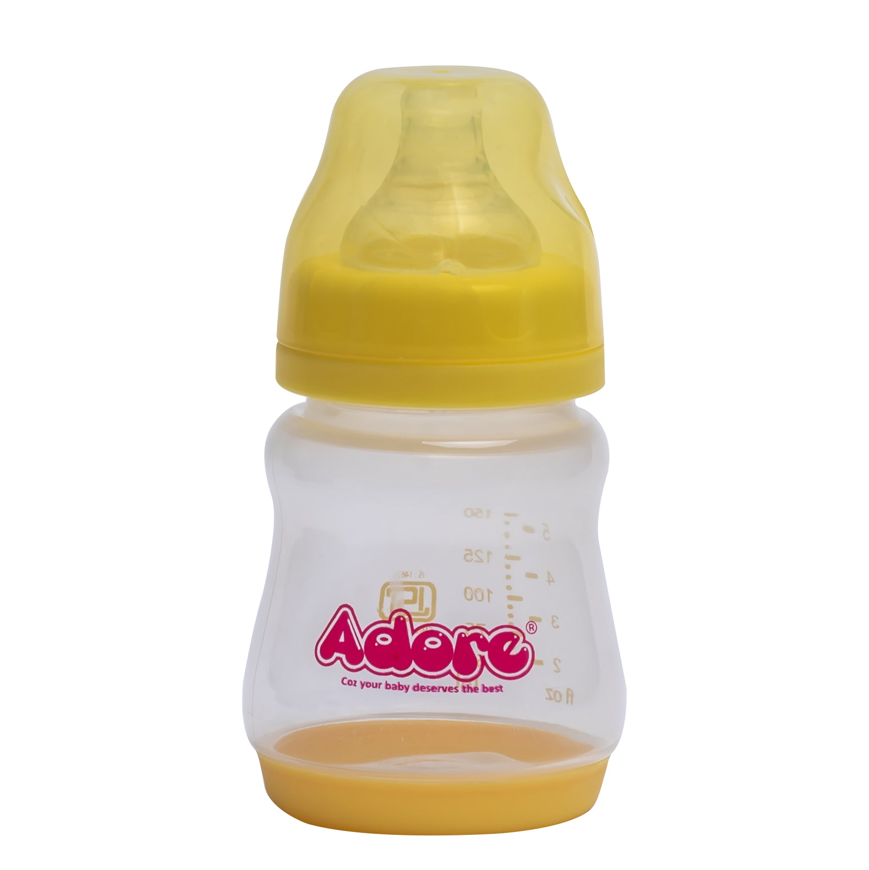 Adore Wowsome 3 Stage Manual Breast Pump with Feeding Bottle - Yellow