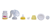 Adore Wowsome 3 Stage Manual Breast Pump with Feeding Bottle - Yellow