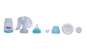 Adore Wowsome 3 Stage Manual Breast Pump with Feeding Bottle - Blue