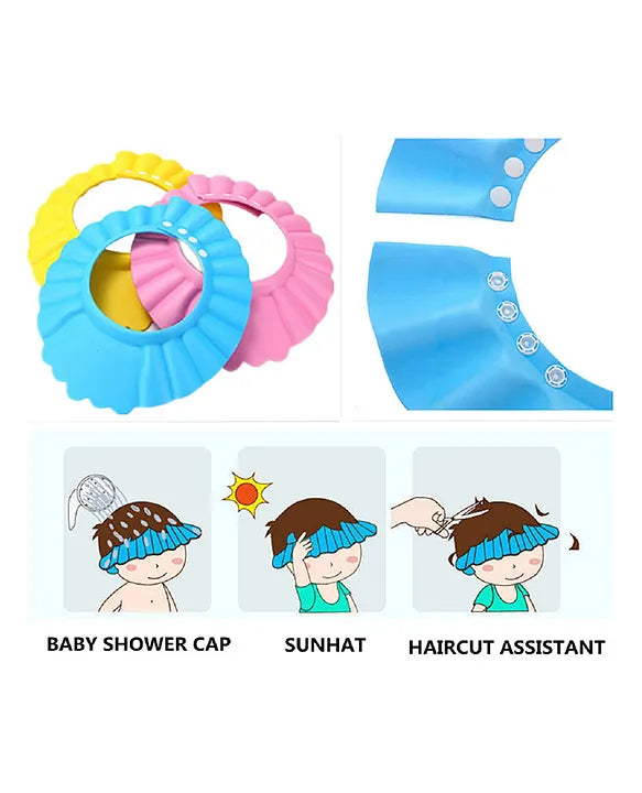 Adore Merry Go Round Shampoo Hat With Ear Flaps- Blue