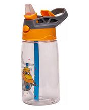 Adore Basics Land Era Straw Sipper Water Bottle with Handle - 500 ml Orange Ship