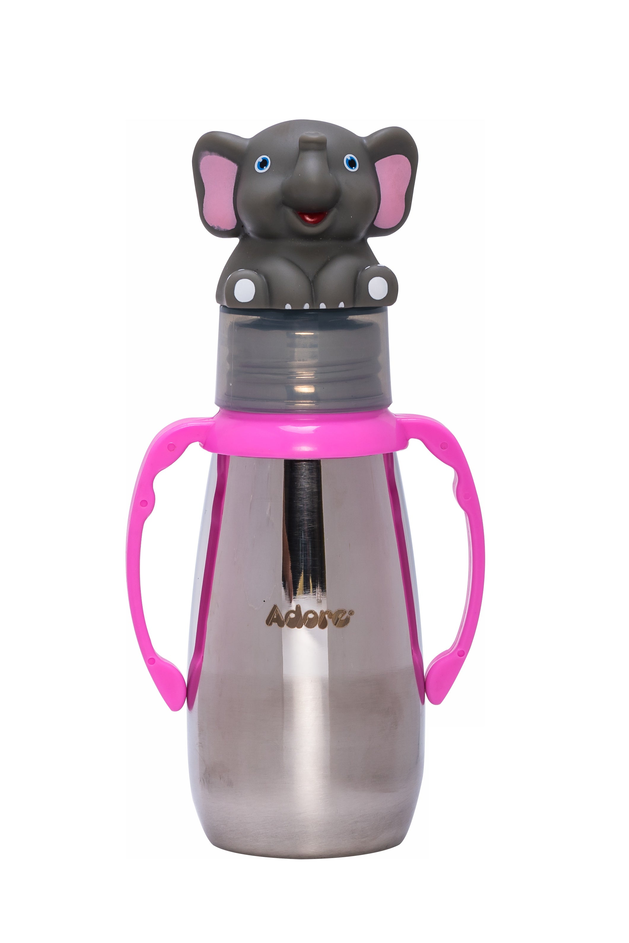 Adore Neomaxx! 2 in 1 Characterhood Stainless Steel Feeding Bottle 300ml - Elephant