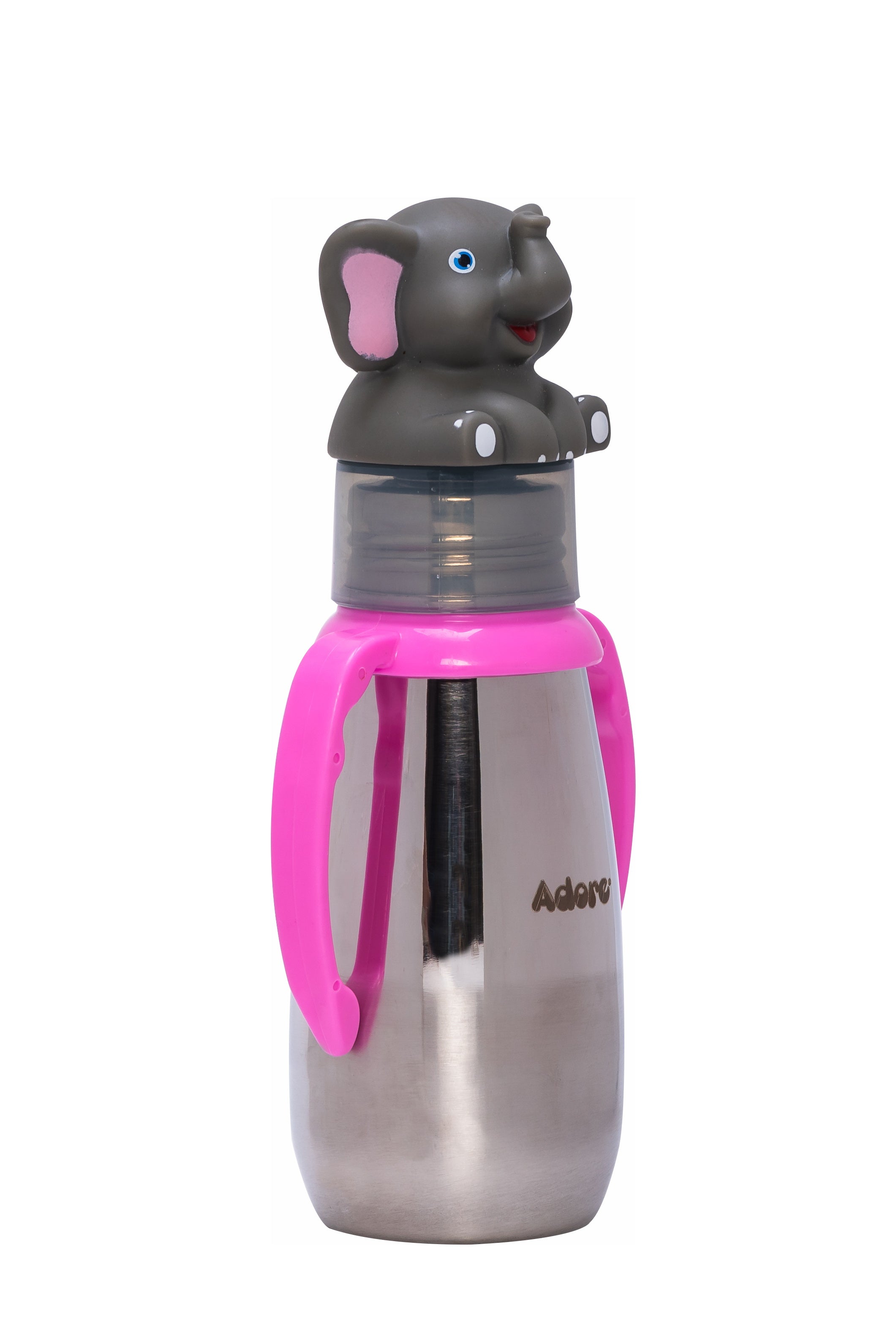 Adore Neomaxx! 2 in 1 Characterhood Stainless Steel Feeding Bottle 300ml - Elephant