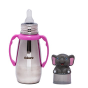 Adore Neomaxx! 2 in 1 Characterhood Stainless Steel Feeding Bottle 300ml - Elephant