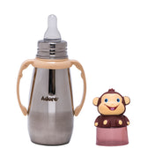 Adore Neomaxx! 2 in 1 Characterhood Stainless Steel Feeding Bottle 300ml - Monkey