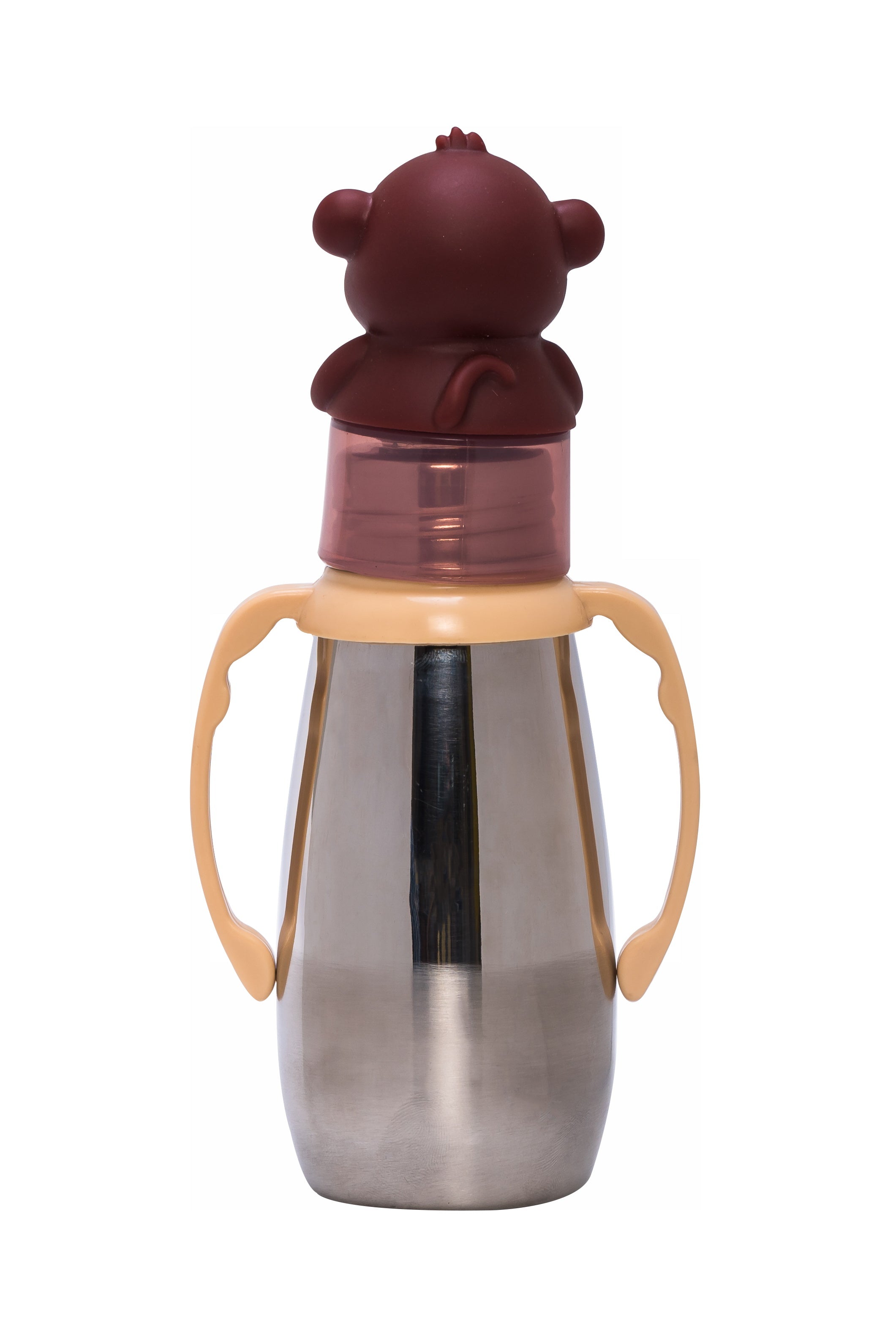 Adore Neomaxx! 2 in 1 Characterhood Stainless Steel Feeding Bottle 300ml - Monkey