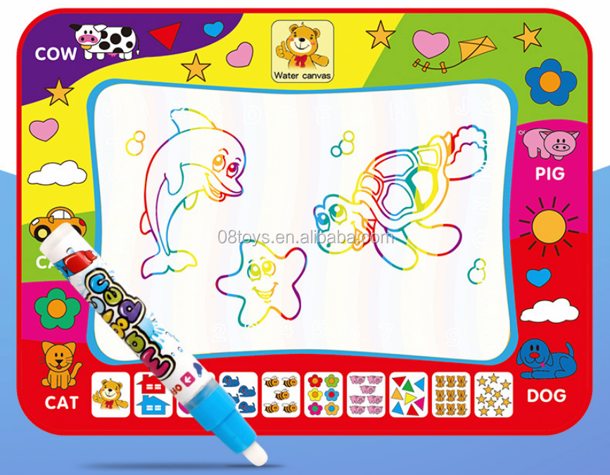 Adore Magic Water Drawing Mat with Rainbow Color Sketches