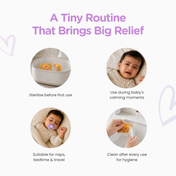 Adore Airo! The Symmetrical Pacifier that Glows in Dark with Storage Case- Purple