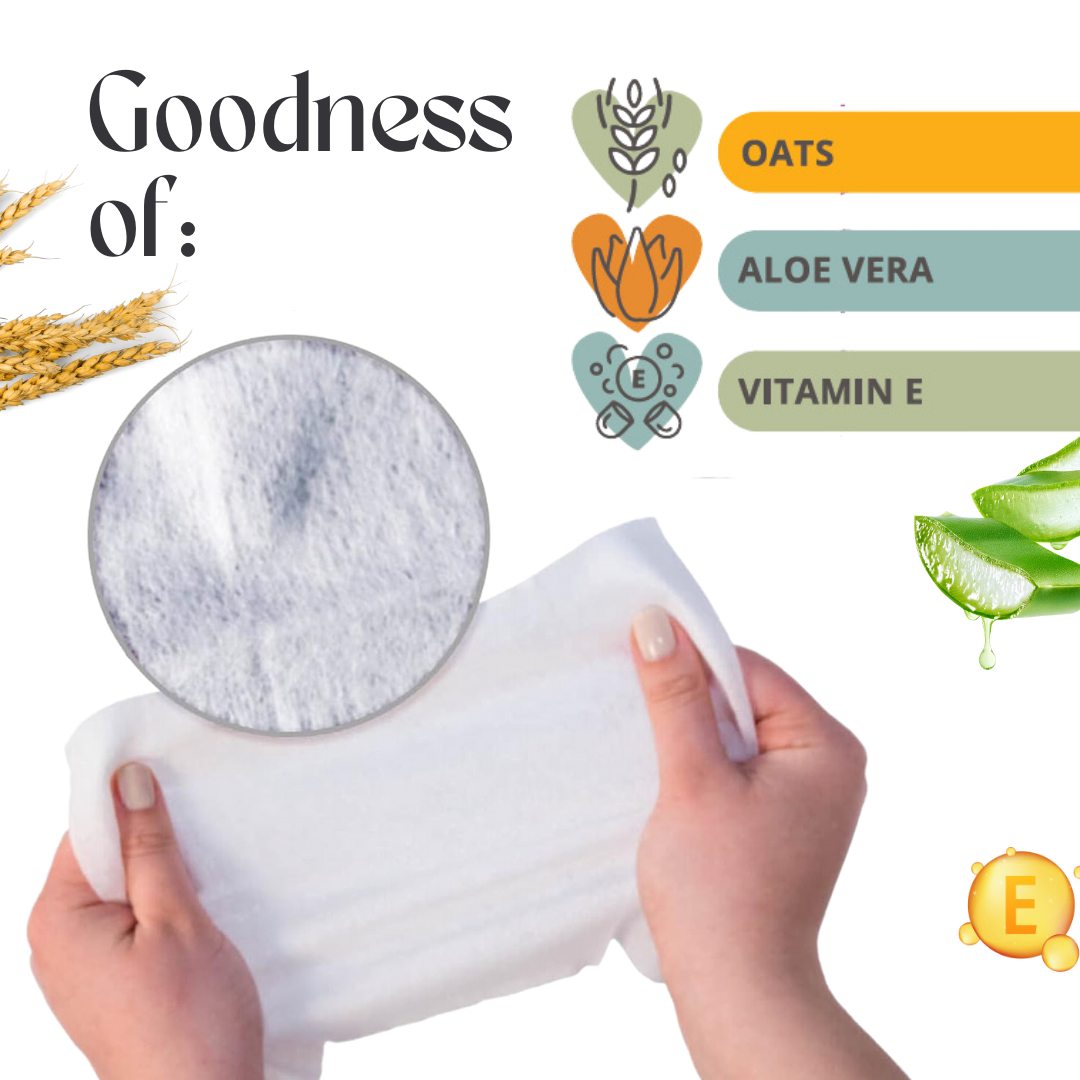 Adore Basics India's First Ever Baby Wet wipes with Oat Extracts- 98% Water-Goodness of Aloe vera & Vitamin with lid- Pack of 80pc*5 Packs