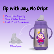 Adore Gypsy! 3Stage Stainless Steel Feeding Bottle With Gravity Ball - Purple