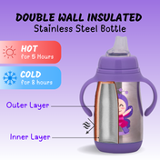 Adore Gypsy! 3Stage Stainless Steel Feeding Bottle With Gravity Ball - Purple