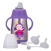 Adore Gypsy! 3Stage Stainless Steel Feeding Bottle With Gravity Ball - Purple